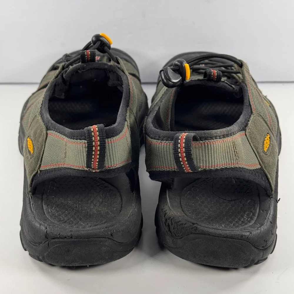 Keen Newport H2 Mens Hiking Sandals Olive Green Black Red Size 11.5 Waterproof